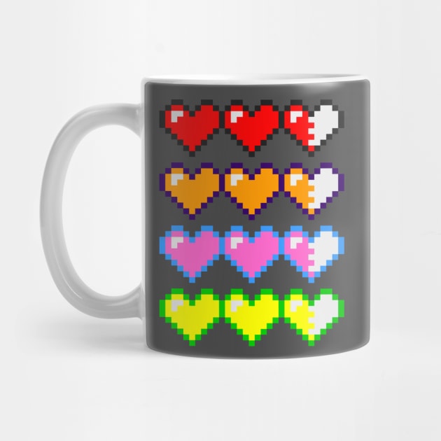 Pixel Hearts by theboredbandita